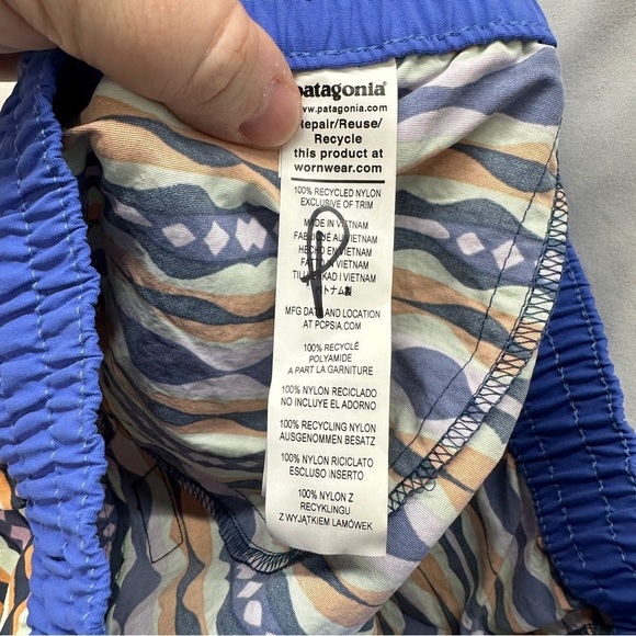 Girls Patagonia Costa Rica Baggies Shorts Size M - Picture 6 of 6